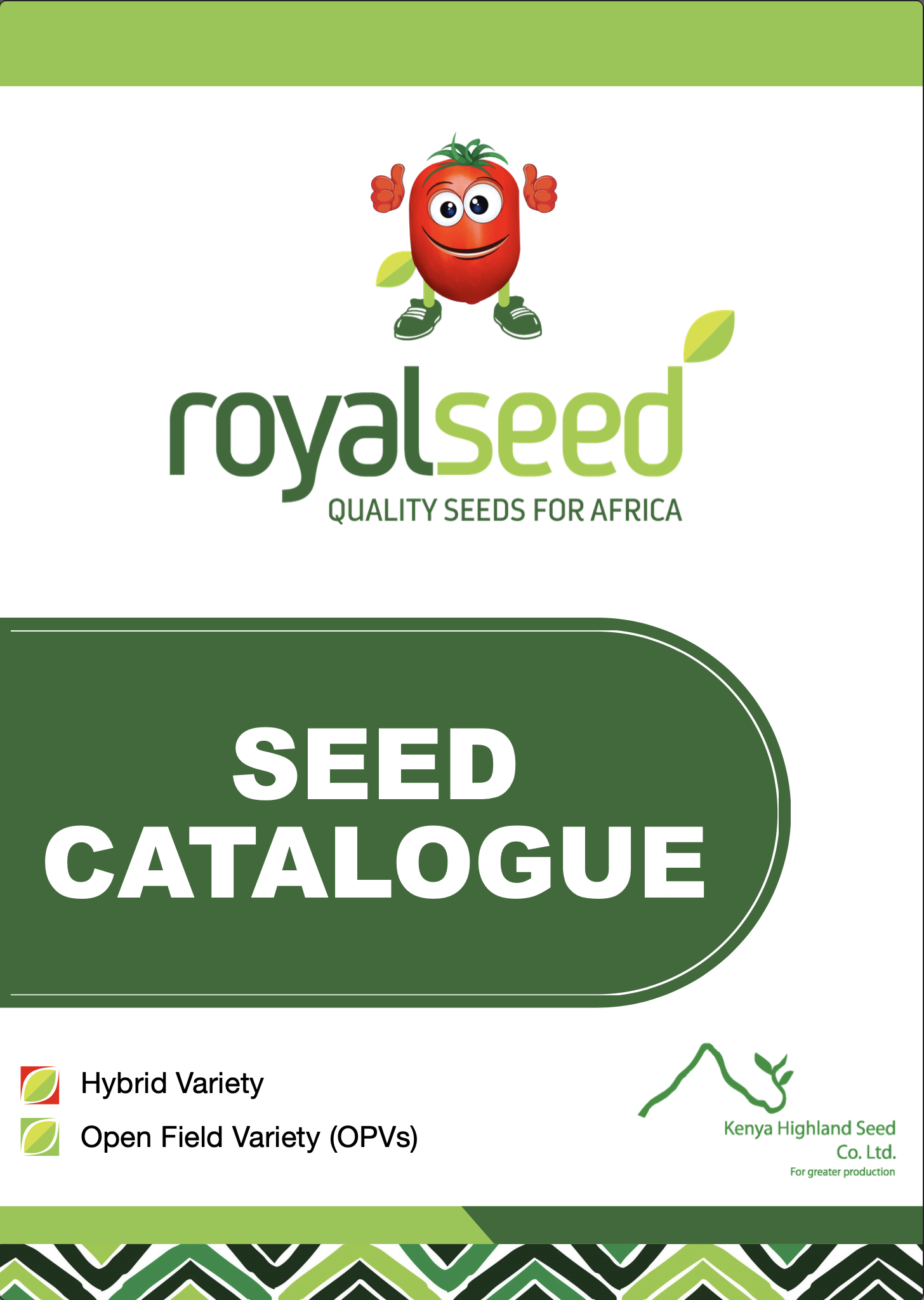 Royal Seed Catalogue front cover 