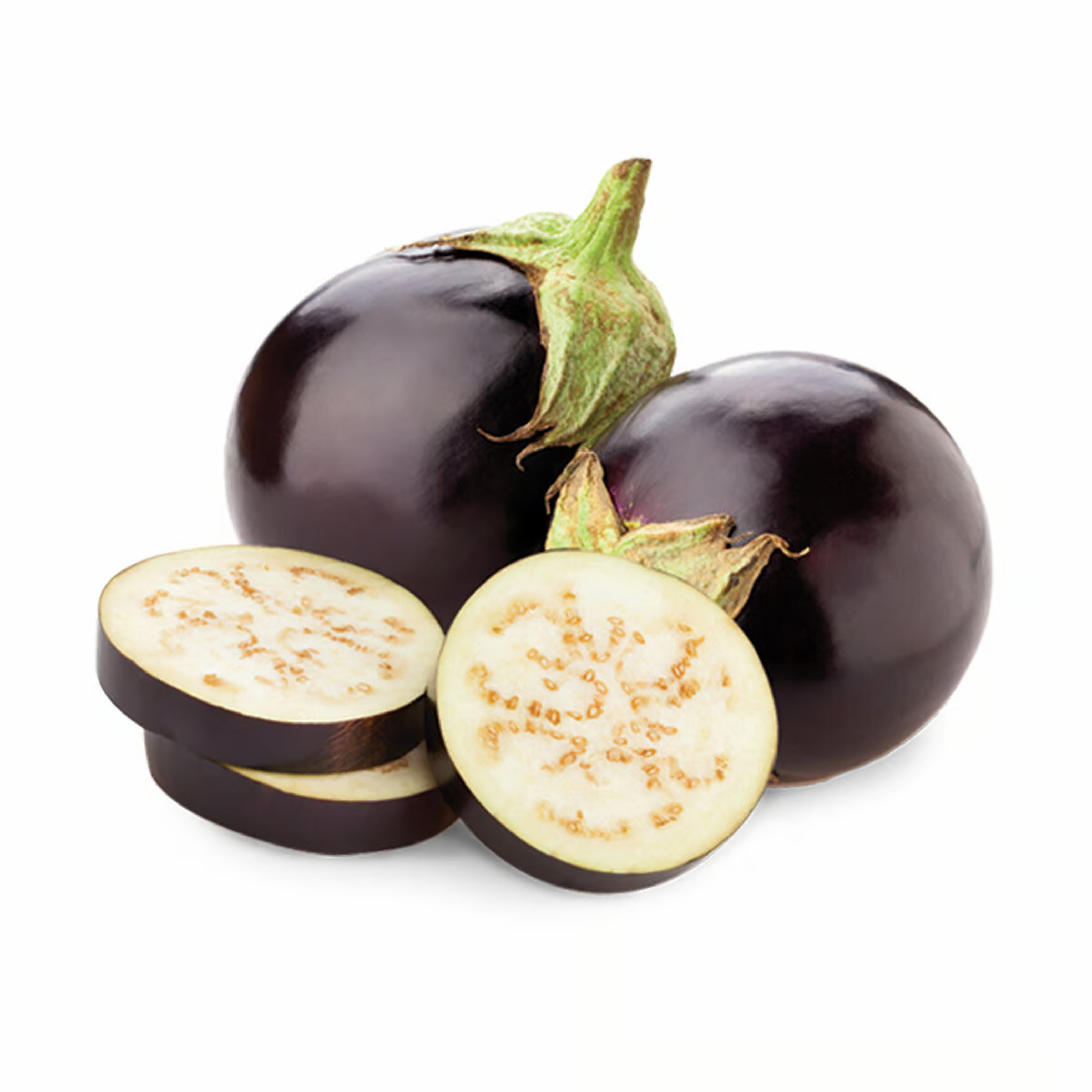Black Round Eggplant variety from Royal Seed